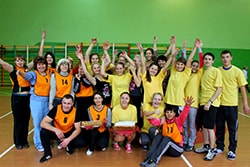 Победители спортландии ко Дню учителя, октябрь 2014 года.