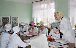 На занятиях учебной дисциплины «Педиатрия» преподаватель Лашакова Е.В.